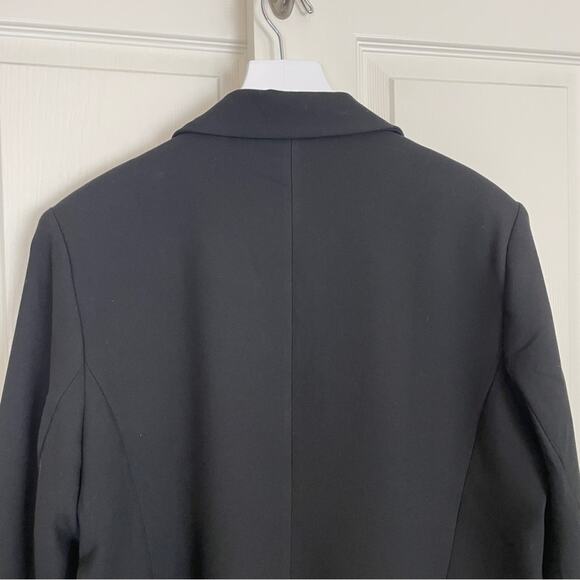 Banana Republic Factory Black Sculpted Stretch Blazer Lined NWT Sz 18 - Picture 6 of 9